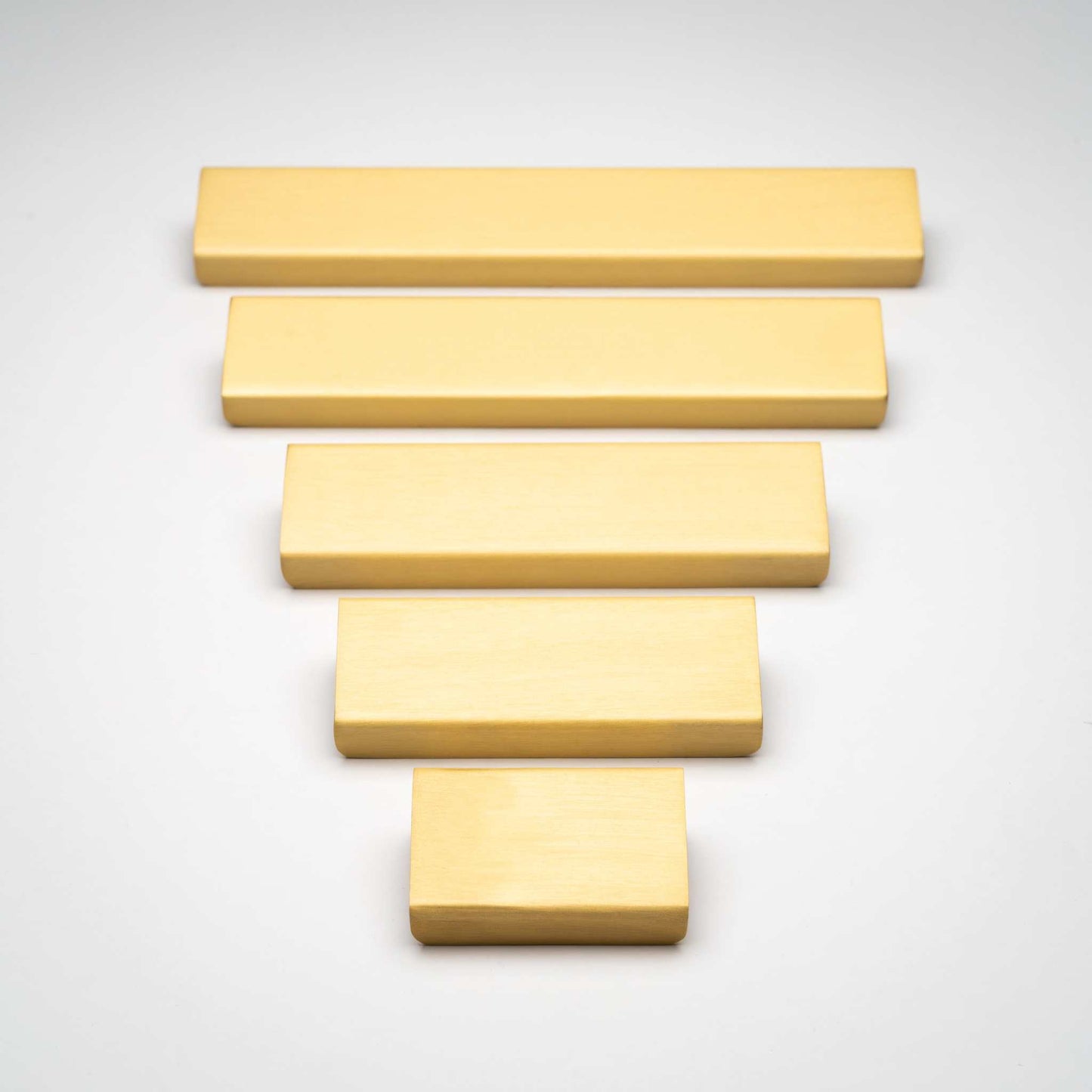 Verge, Solid Brass Edge Pulls.