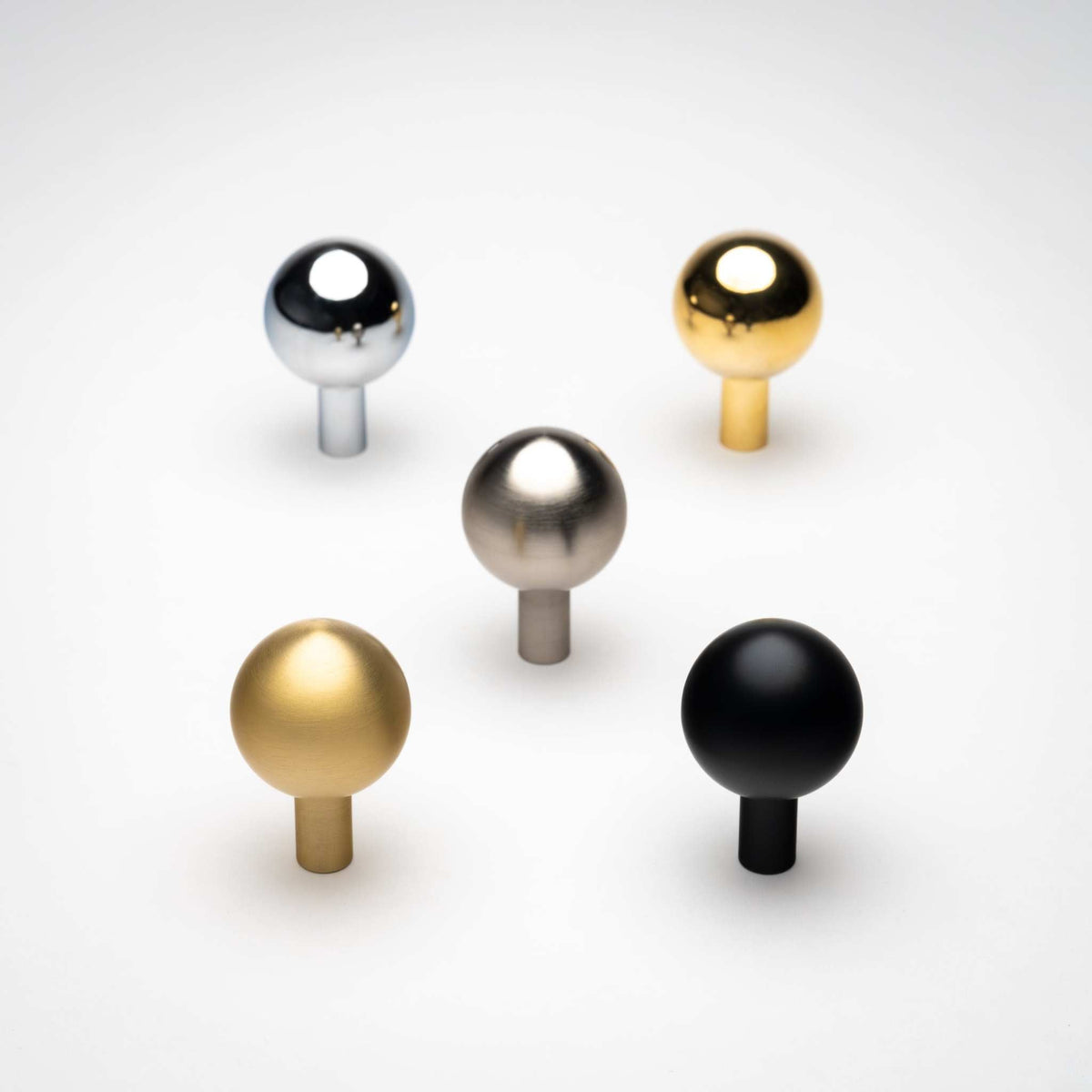 Dumas, Solid Brass Ball Knobs.