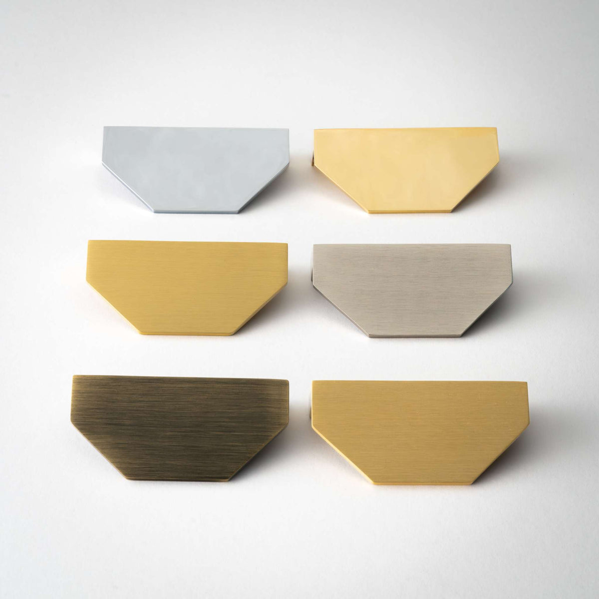 Alto, Solid Brass Half Hex Pulls.
