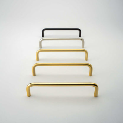 Arch, Solid Brass Wire Cabinet Pulls.