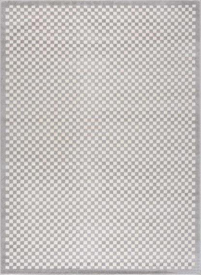 Gaiwan Cream Gray Washable Area Rug