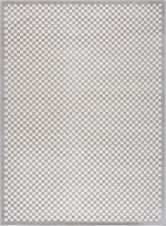 Gaiwan Cream Gray Washable Area Rug