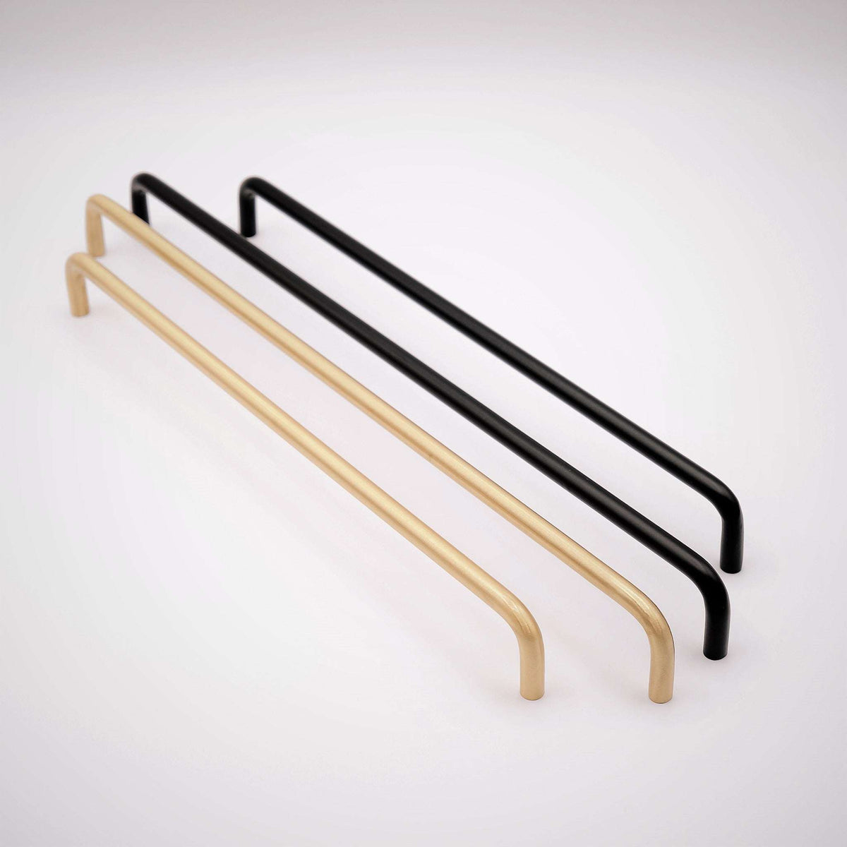 Arch, Solid Brass Wire Cabinet Pulls.