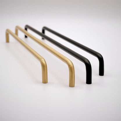 Arch, Solid Brass Wire Cabinet Pulls.