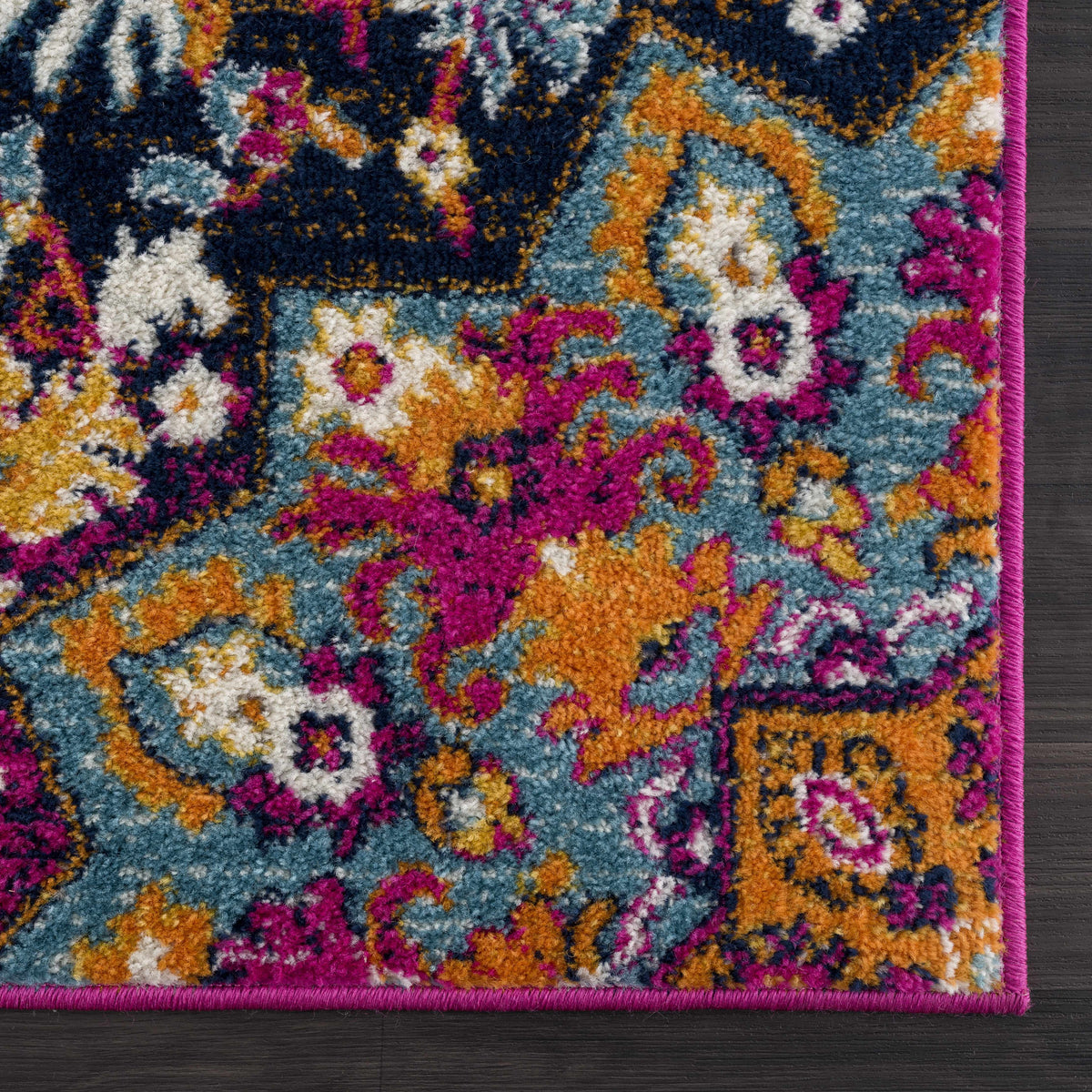 Burnt Orange Ojus Area Rug