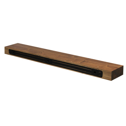 Smooth Solid Floating Timber Fireplace Mantel Shelf.