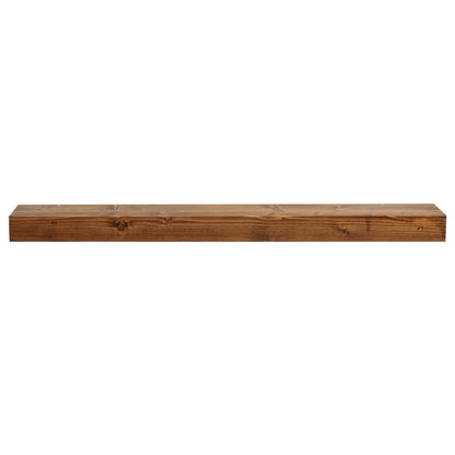 Smooth Solid Floating Timber Fireplace Mantel Shelf.