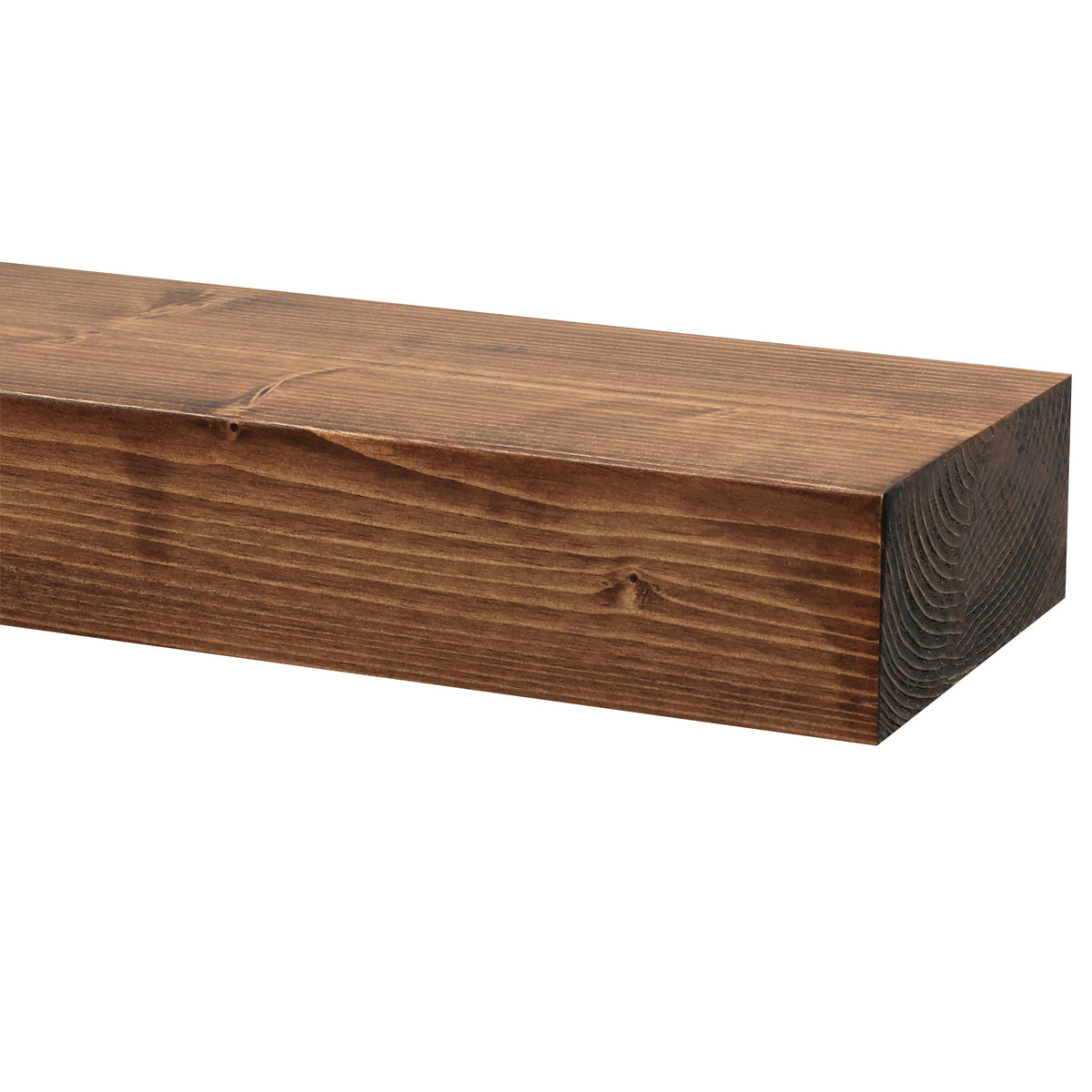 Smooth Solid Floating Timber Fireplace Mantel Shelf.