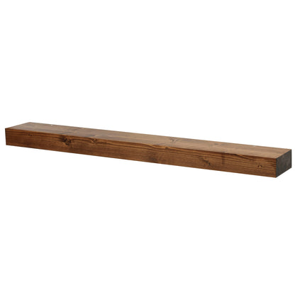 Smooth Solid Floating Timber Fireplace Mantel Shelf.