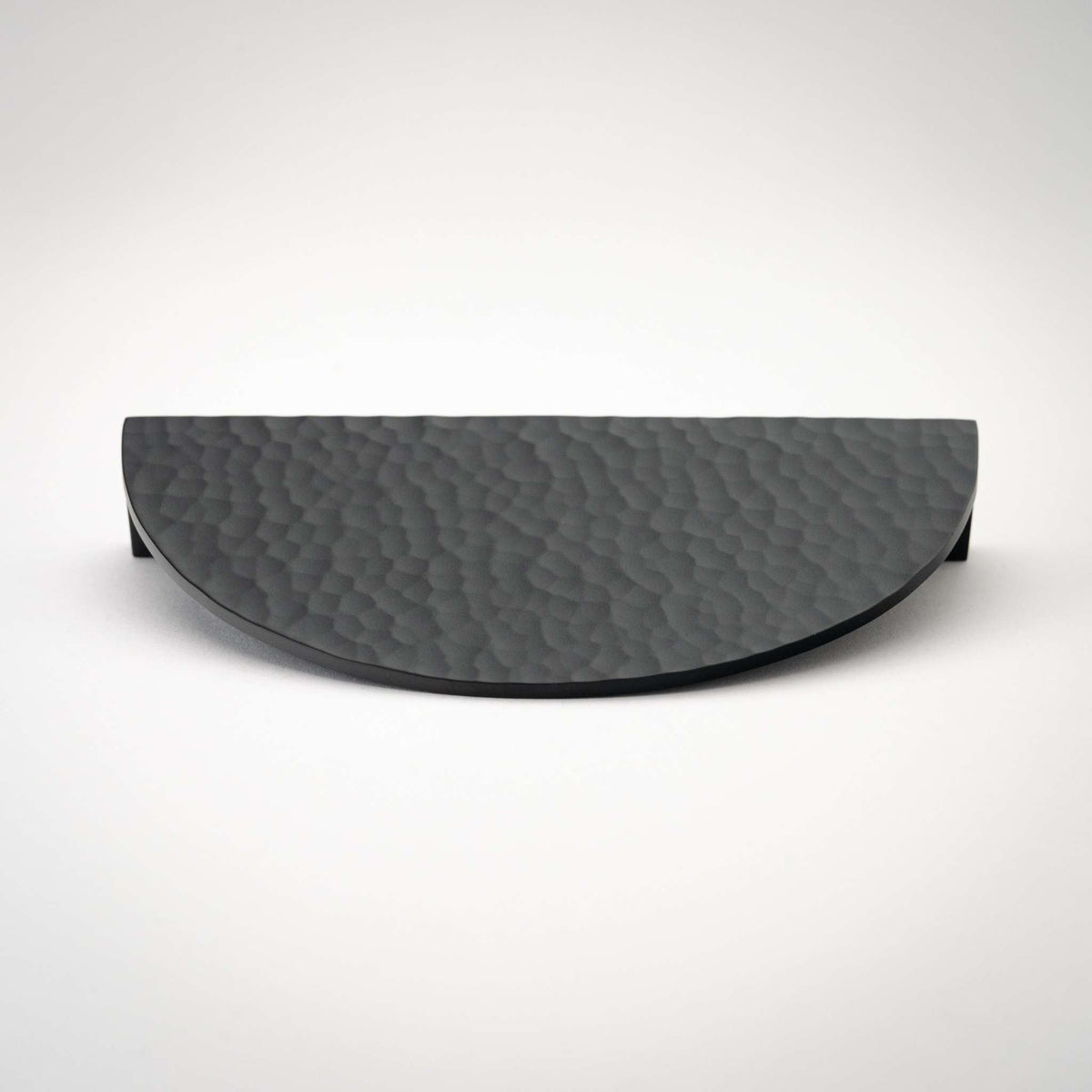 Hammered Demi Lune, Solid Brass Half Moon Cabinet Pulls.