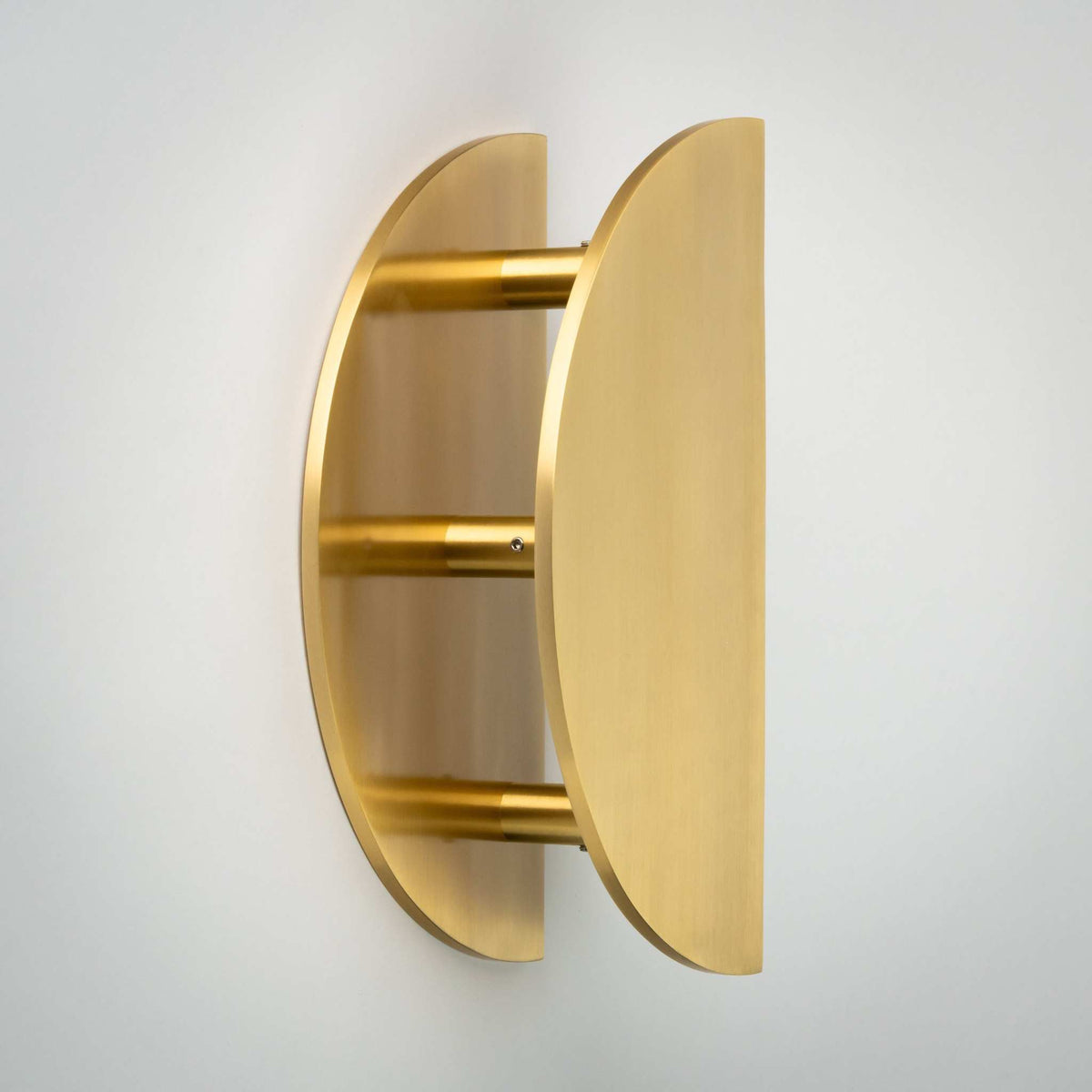 Demi Lune, Solid Brass Half Moon Door Handles.