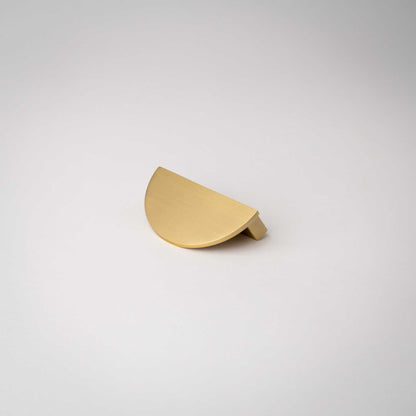 Demi Lune, Solid Brass Half Moon Cabinet Pulls.