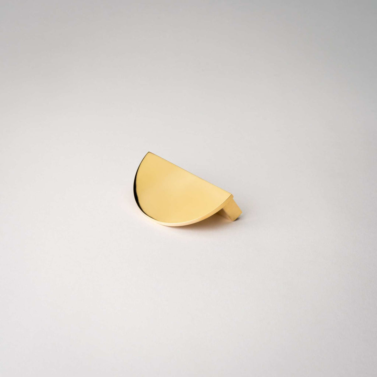Demi Lune, Solid Brass Half Moon Cabinet Pulls.