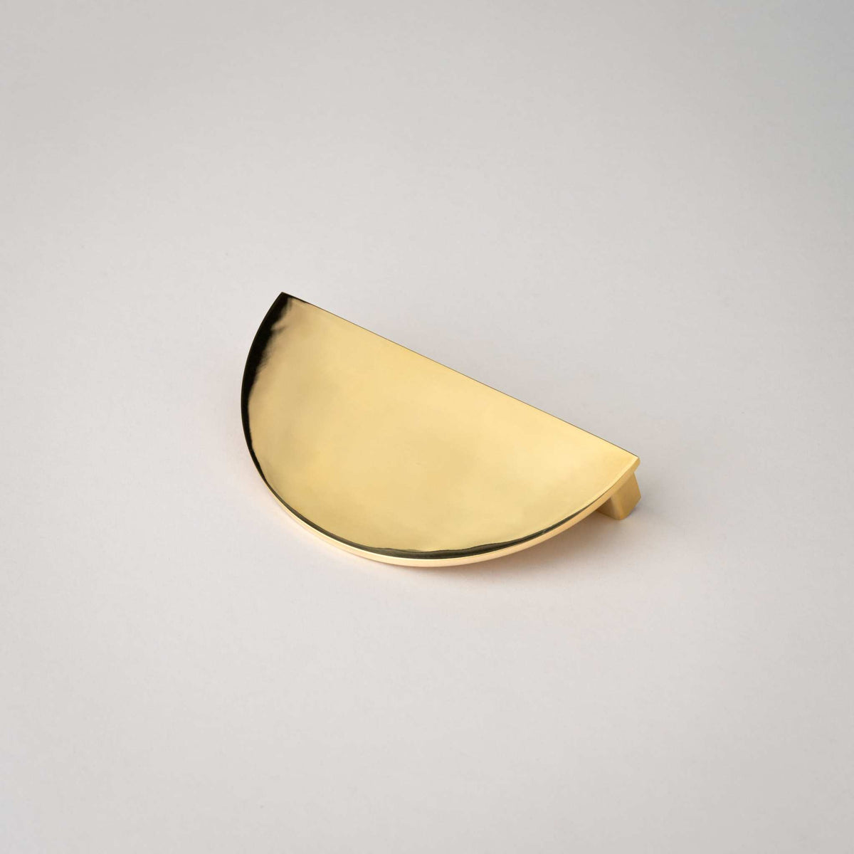 Demi Lune, Solid Brass Half Moon Cabinet Pulls.