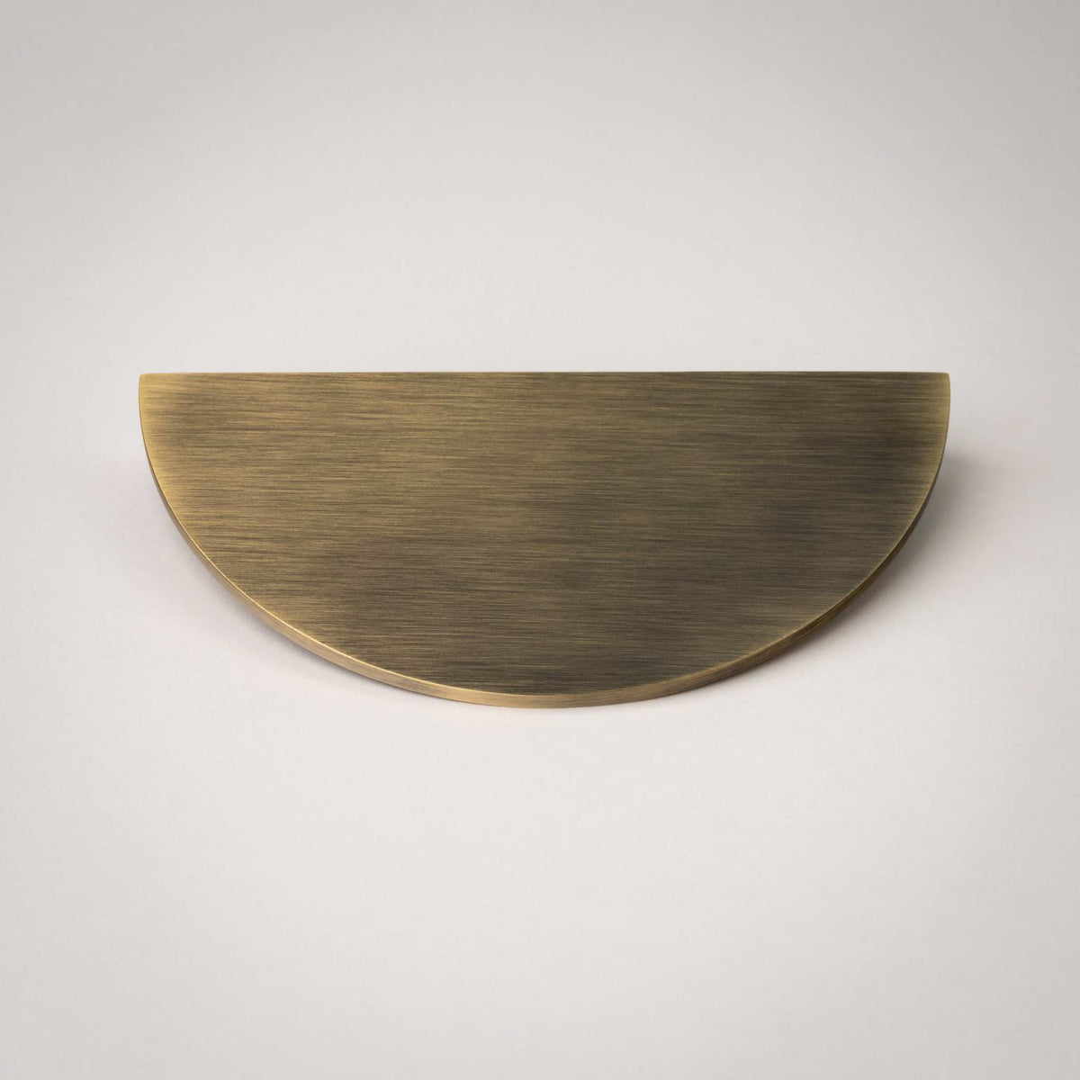 Demi Lune, Solid Brass Half Moon Cabinet Pulls.