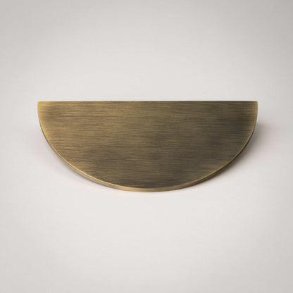 Demi Lune, Solid Brass Half Moon Cabinet Pulls.