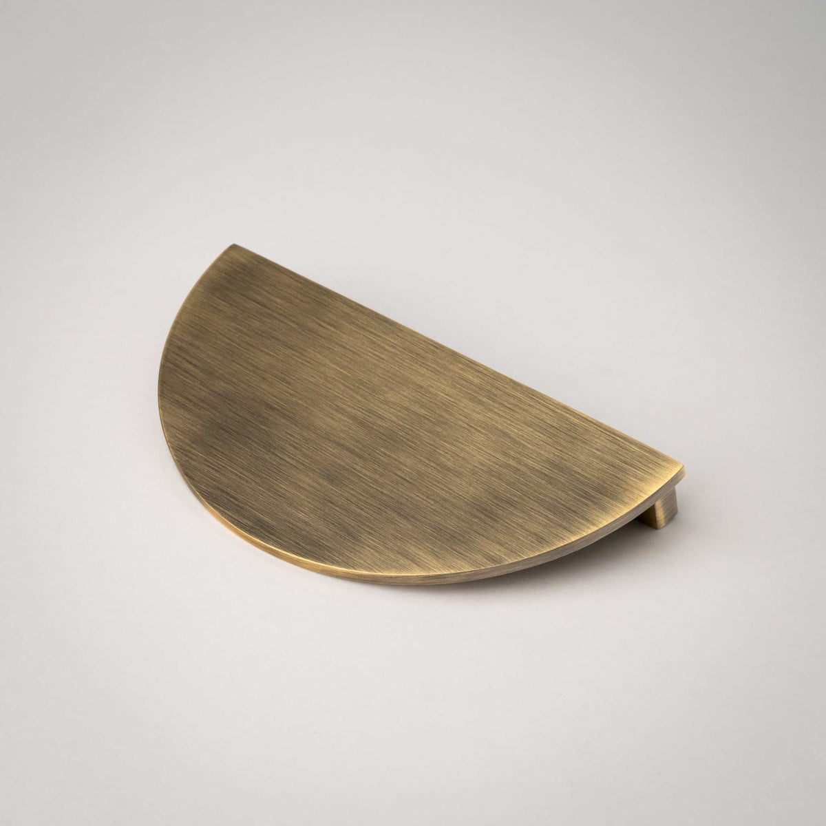 Demi Lune, Solid Brass Half Moon Cabinet Pulls.