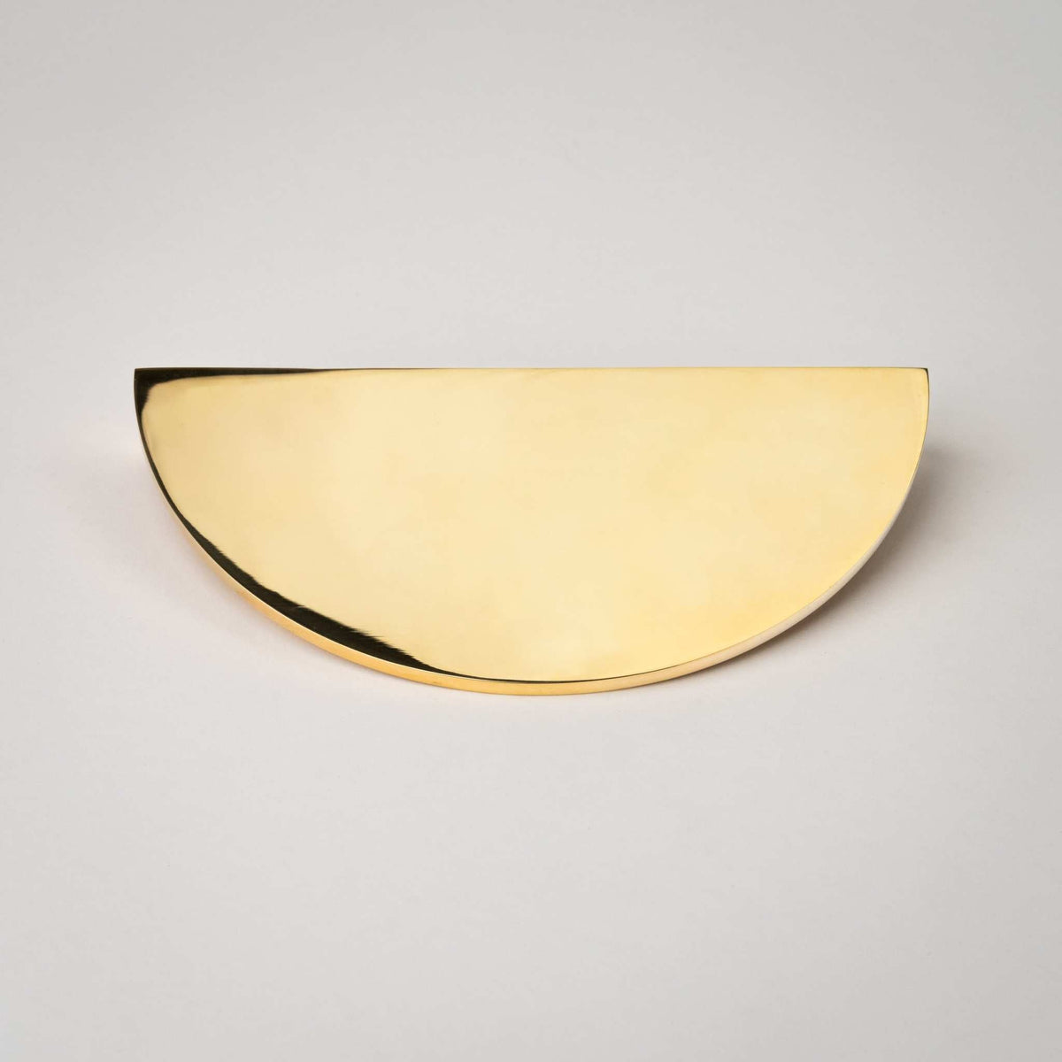Demi Lune, Solid Brass Half Moon Cabinet Pulls.