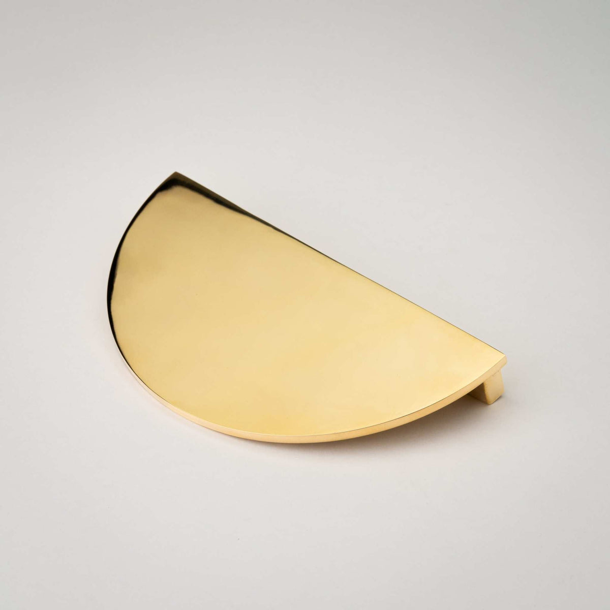 Demi Lune, Solid Brass Half Moon Cabinet Pulls.