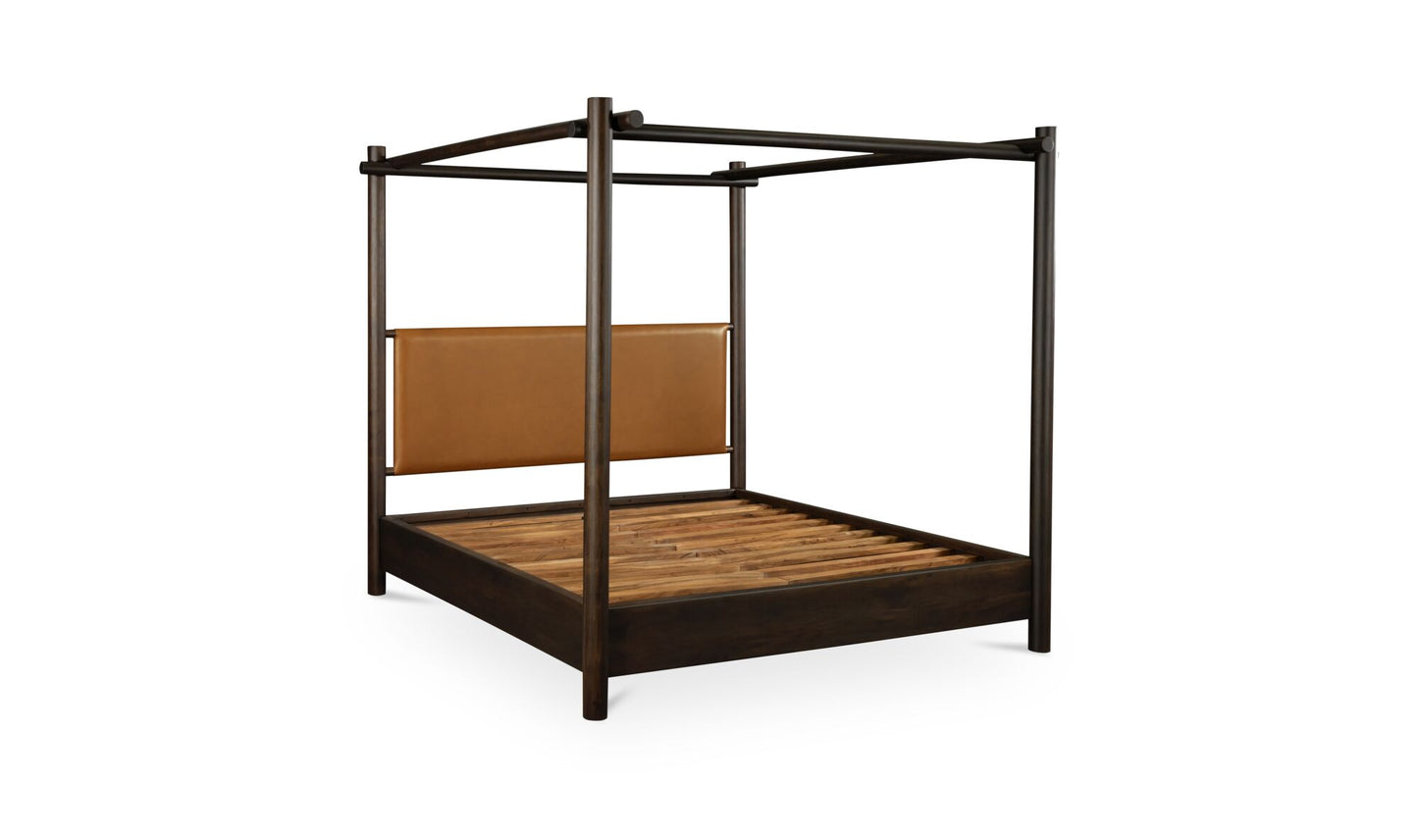 Devin Bed Queen Brown