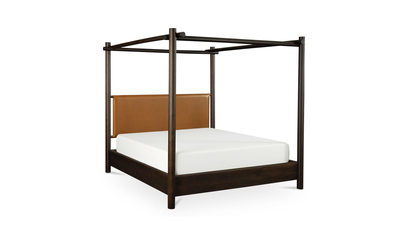 Devin Bed Queen Brown