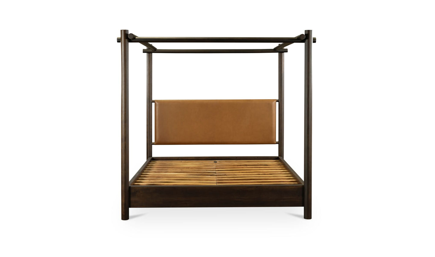 Devin Bed Queen Brown