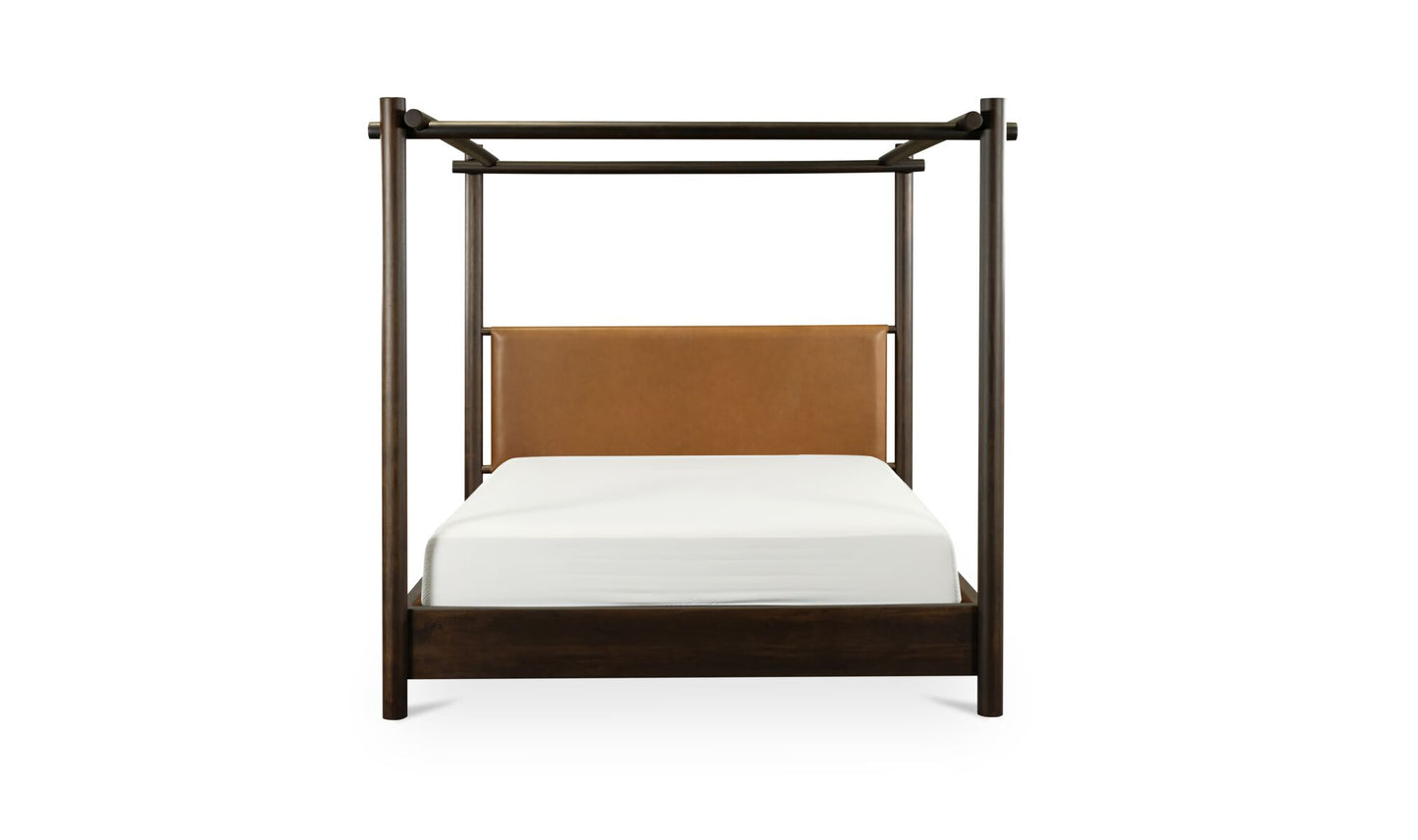Devin Bed Queen Brown