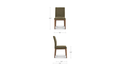 Frankie Dining Chair Olive-Set Of Two.