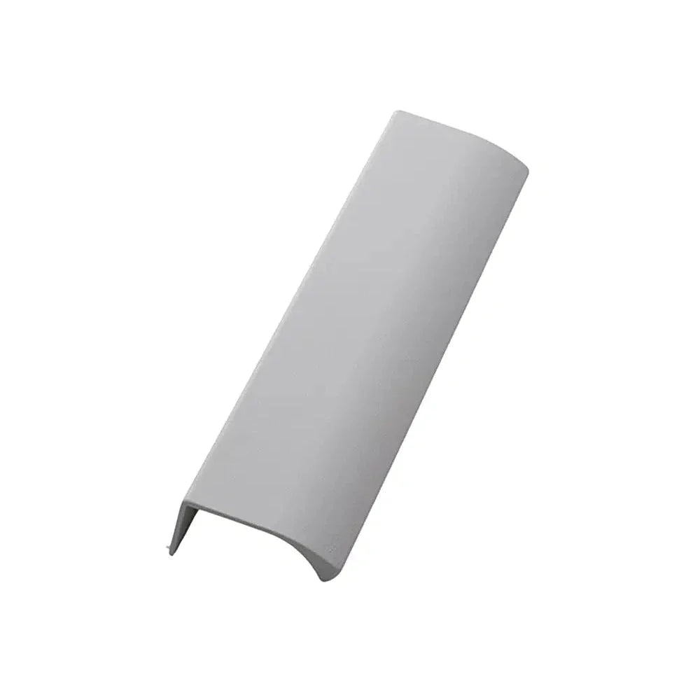 Dune Grey Textured "Edge Straight" Tab Drawer Pulls.
