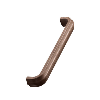 Lacquered Walnut Wood "Duona" Drawer Pulls