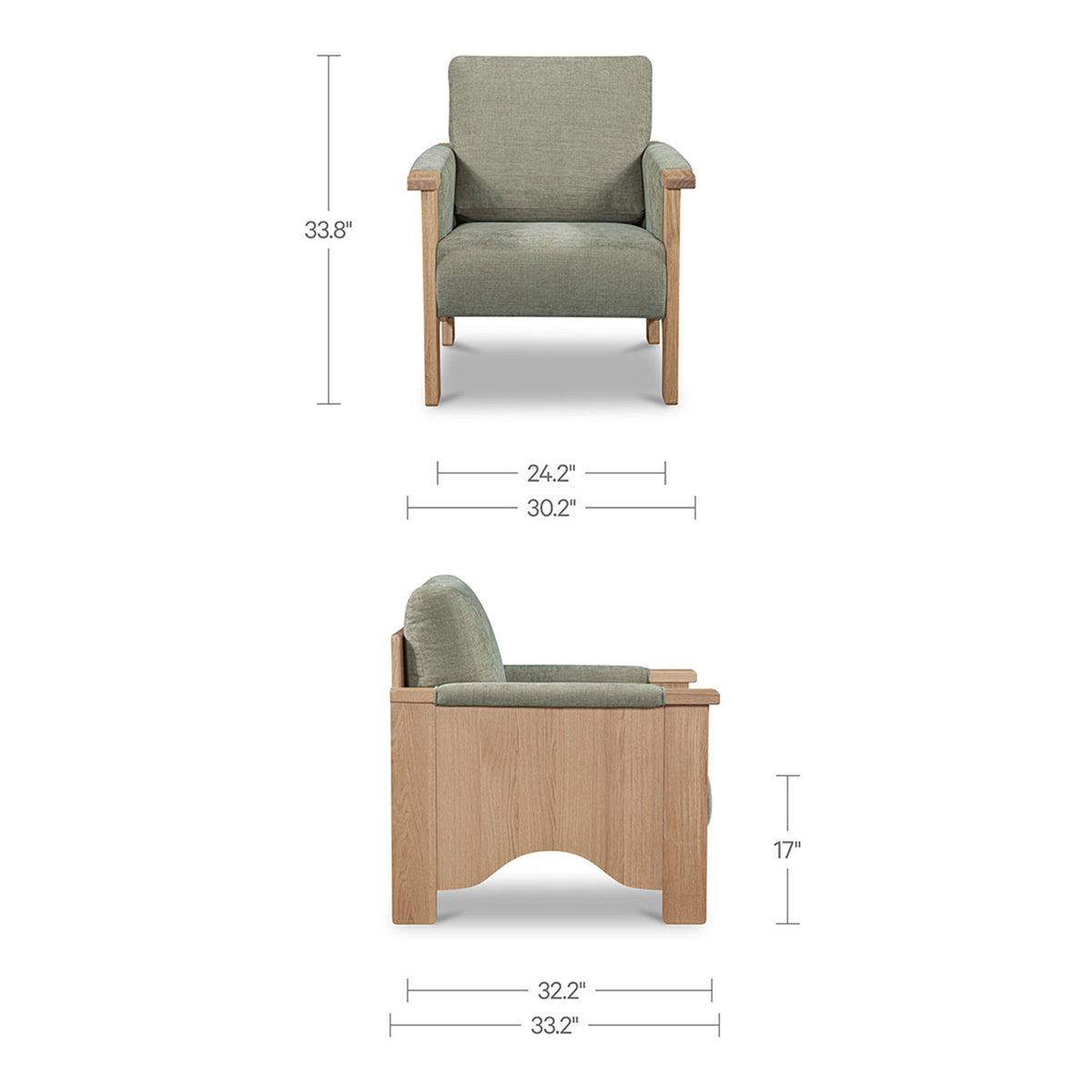Bauer Accent Chair Sage - alternate view 7