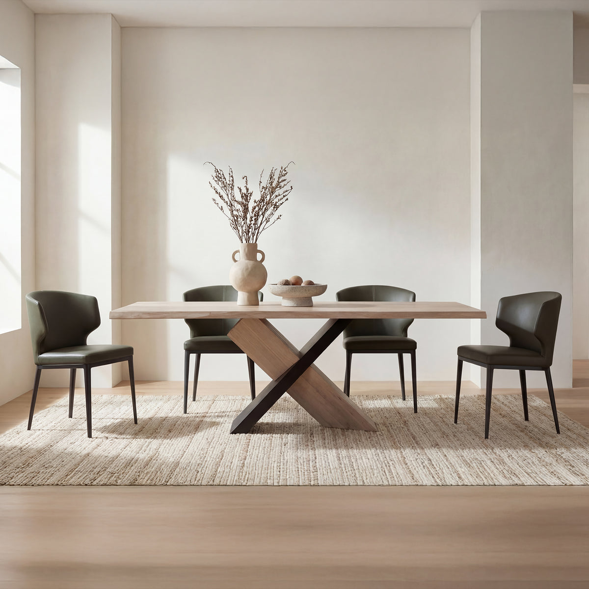 Delaney Dining Chair Dark Green-Set of Two - image 2