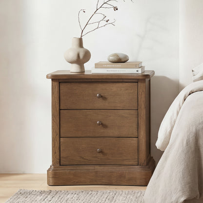 Clarence Nightstand Warm Brown lifestyle image