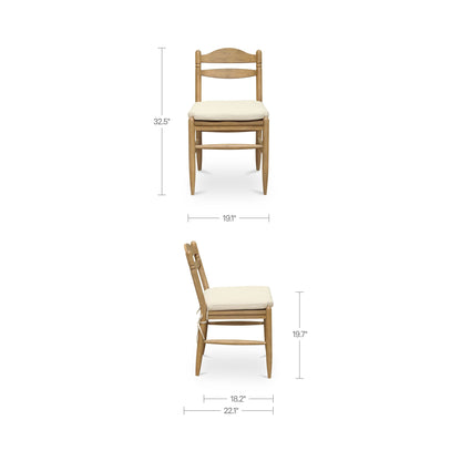 Tate Dining Chair Beige - Set of Two - image 3
