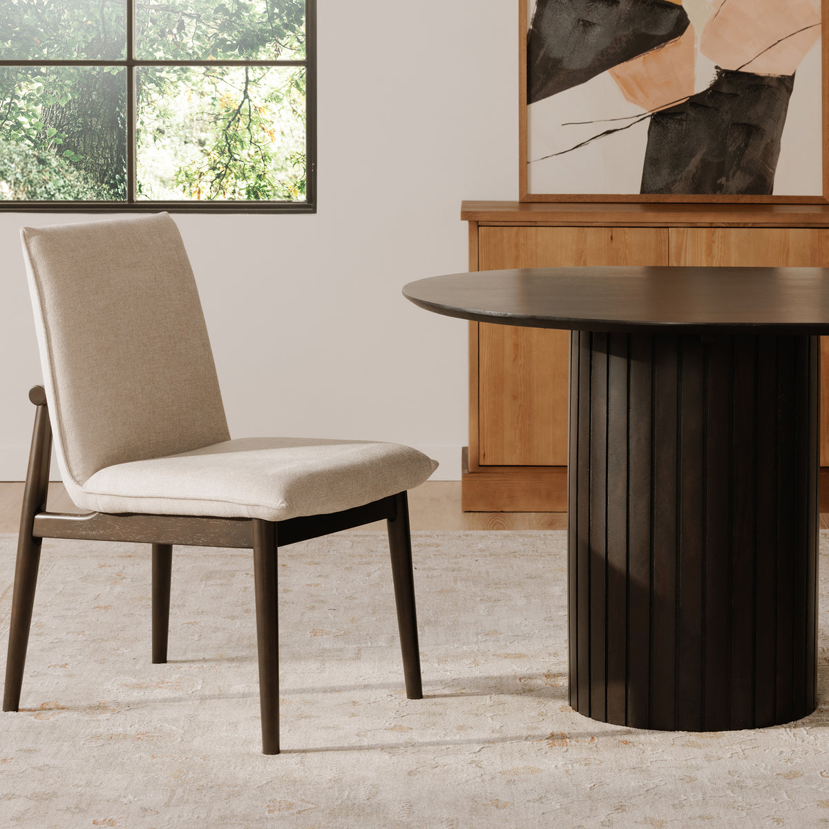 Charlie Dining Chair Beige– Set of Two – image 2