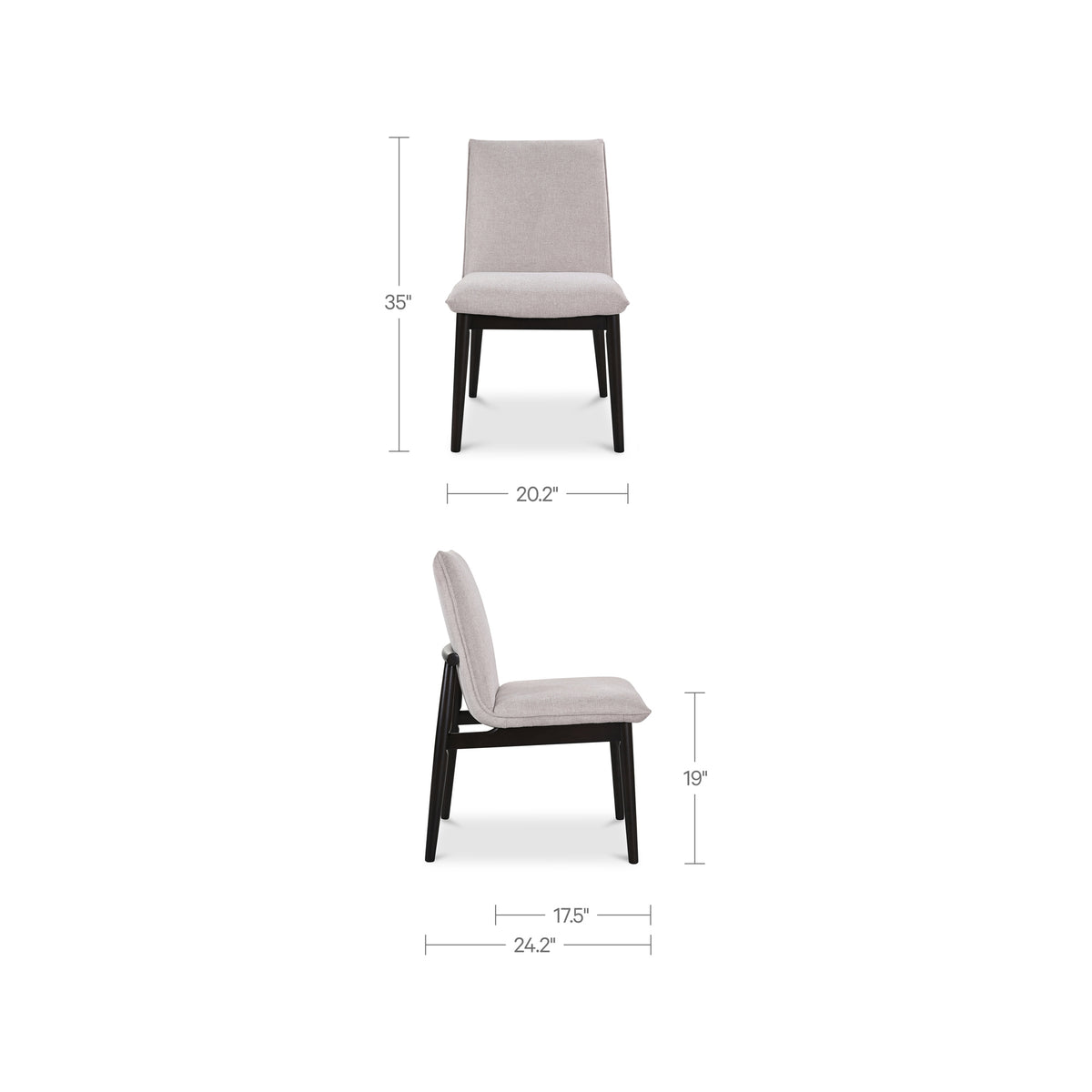 Charlie Dining Chair Beige– Set of Two – image 5