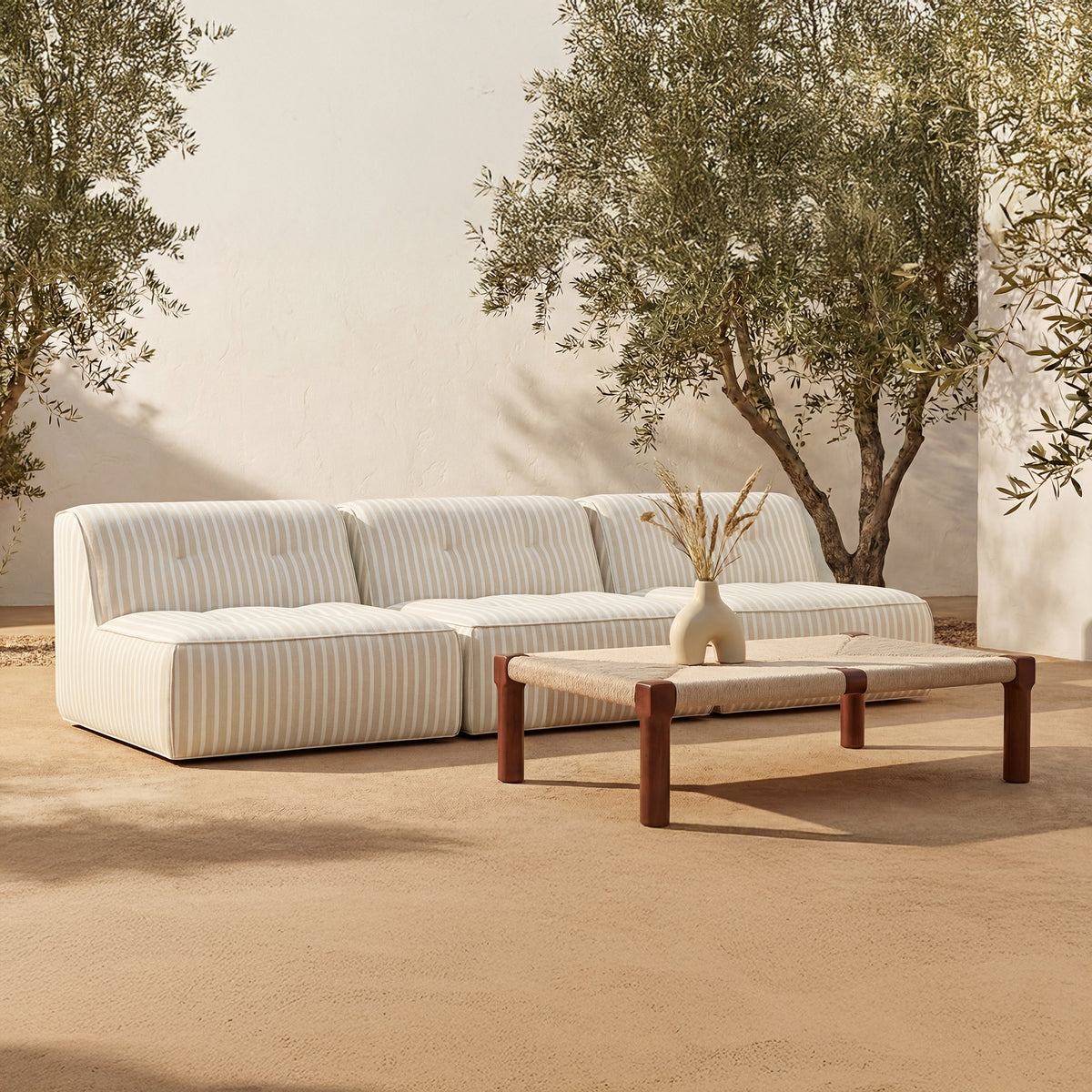 Kaia Outdoor Coffee Table Dark Brown additional view