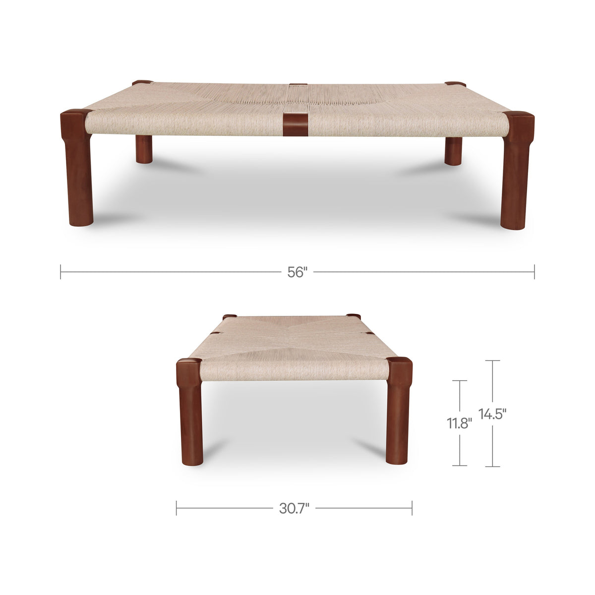 Kaia Outdoor Coffee Table Dark Brown additional view