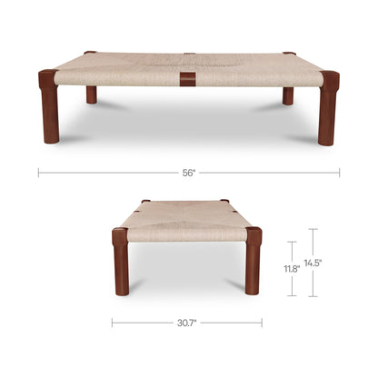 Kaia Outdoor Coffee Table Dark Brown additional view