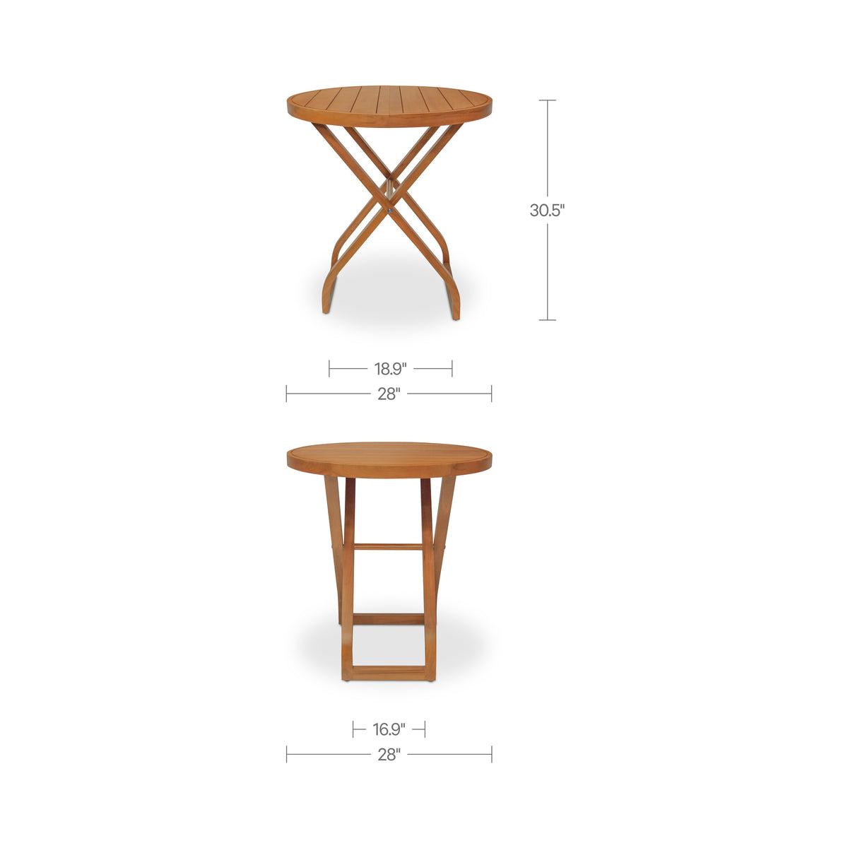 Perry Outdoor Bistro Table Natural additional view