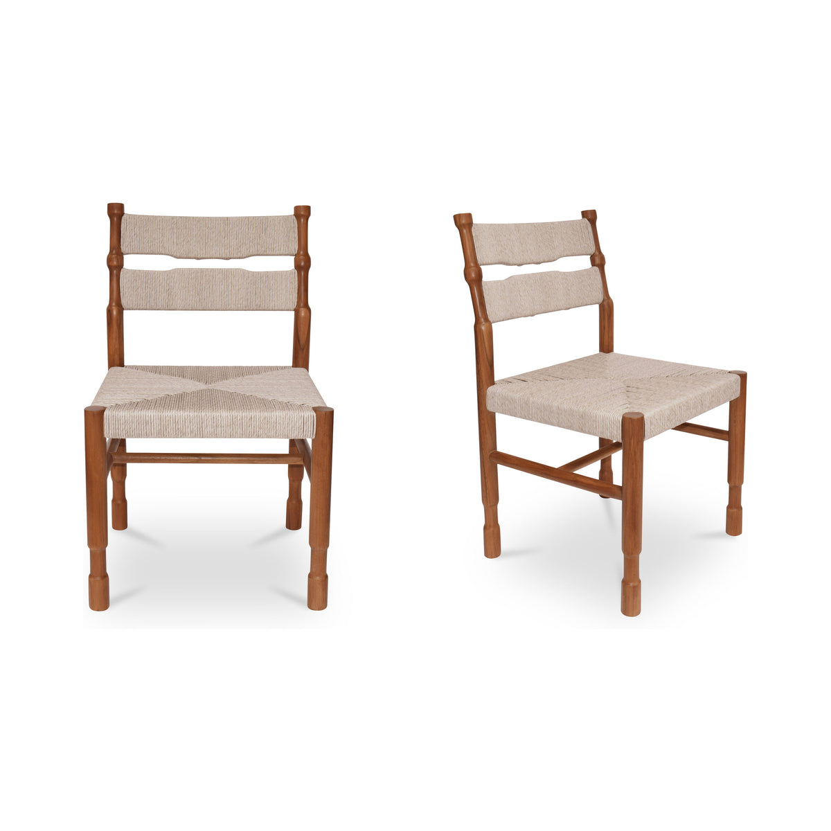 Raf Outdoor Dining Chair Natural - Set of Two