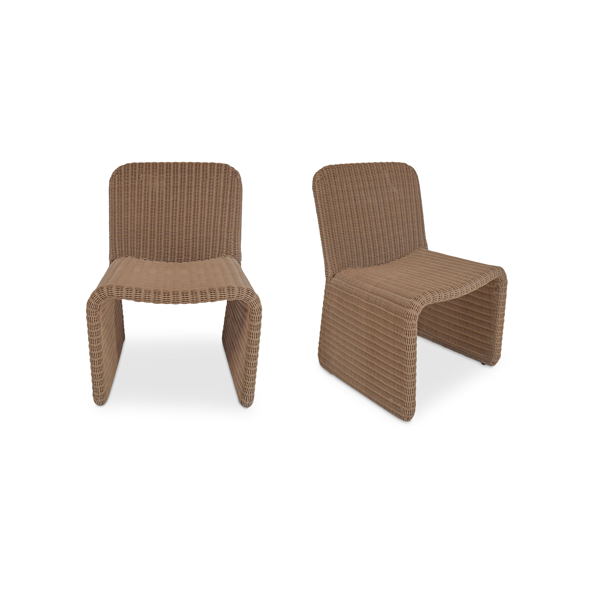 Ella Outdoor Dining Chair Natural-Set of Two