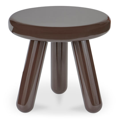 Joy Accent Table Dark Brown Lacquer - product image