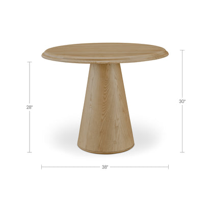 Tutto Cafe Table Natural dimensions