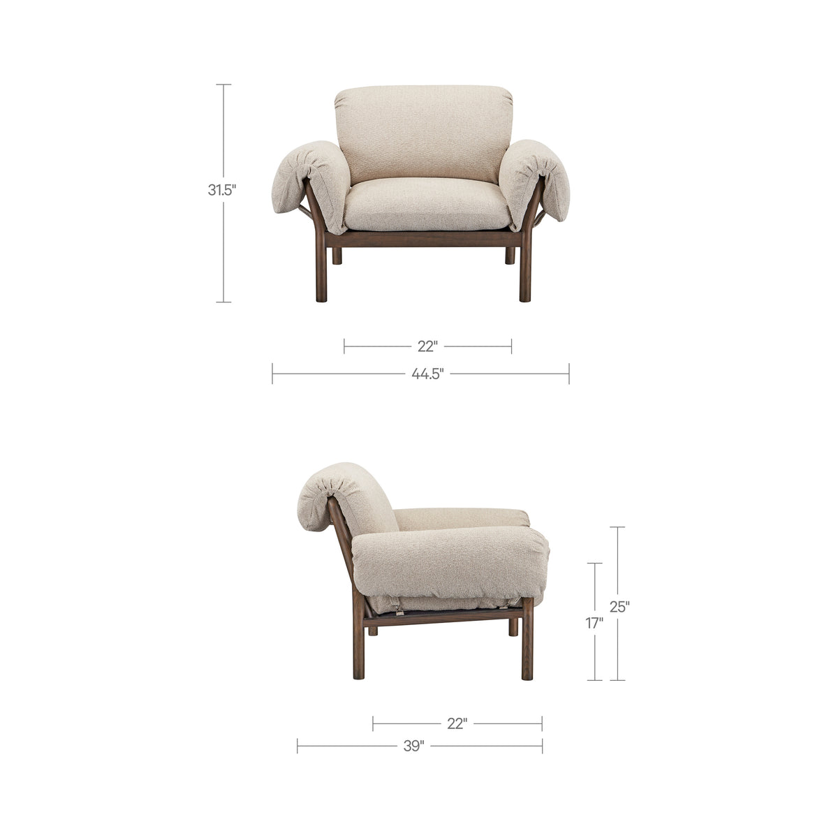 Cardero Lounge Chair Beige - image 10