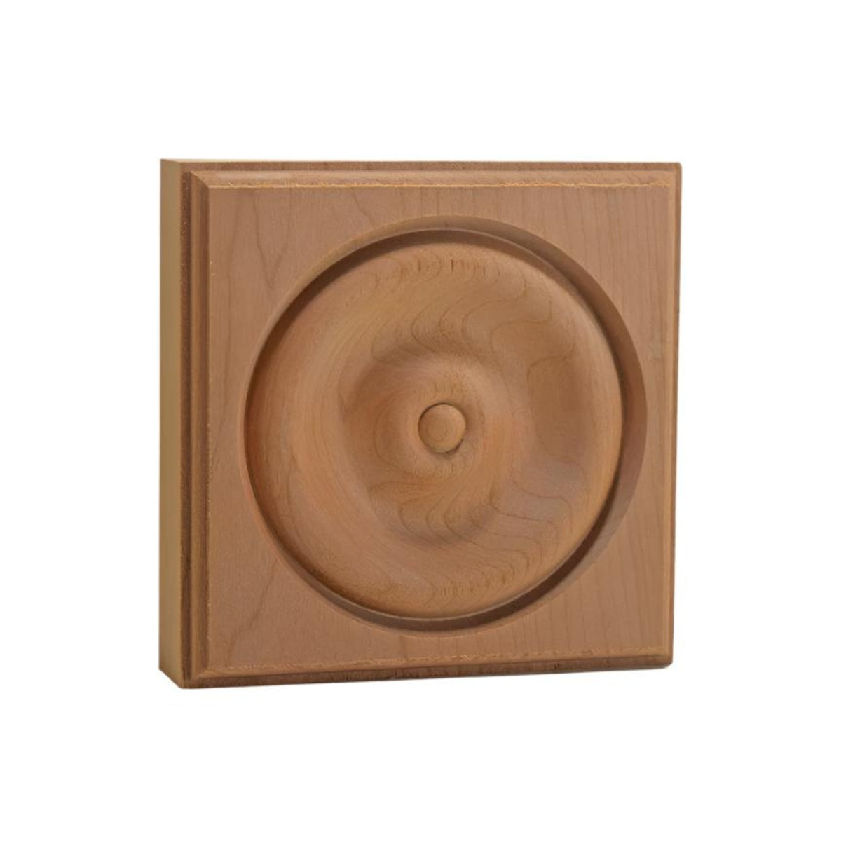 EWAP40 Rosette Casing Corner Block 1 inch x 4 inch Square Unfinished.