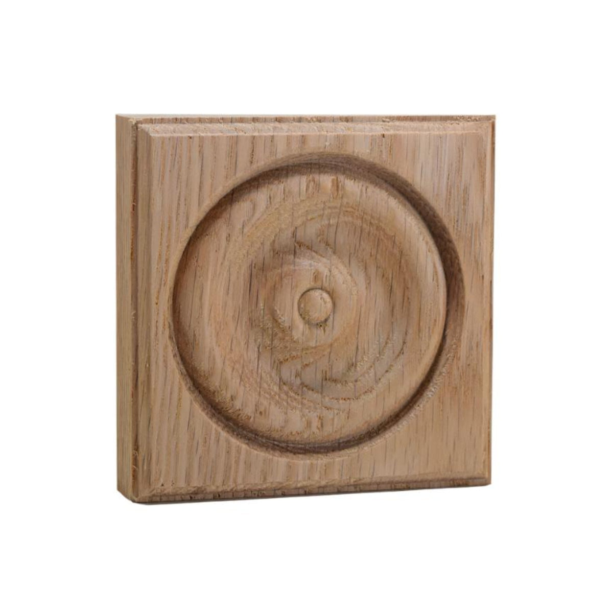EWAP40 Rosette Casing Corner Block 1 inch x 4 inch Square Unfinished.