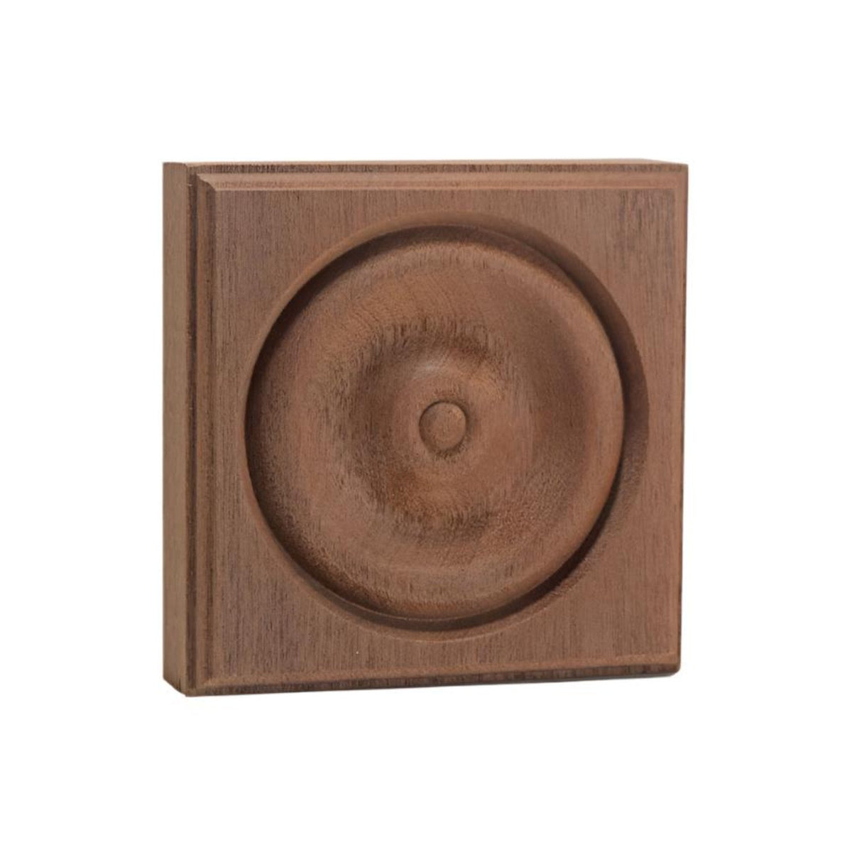 EWAP40 Rosette Casing Corner Block 1 inch x 4 inch Square Unfinished.