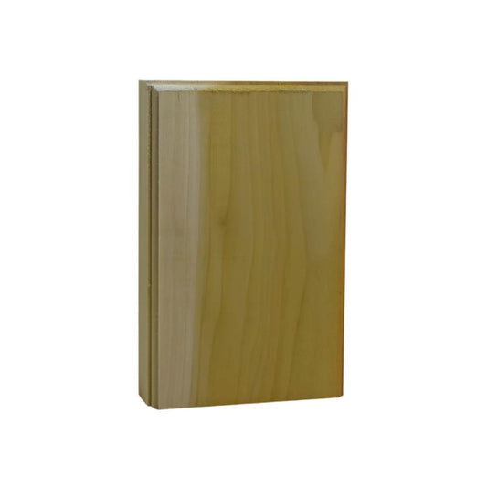 EWAP46 Casing Plinth Block 1 inch x 4 Inch x 6 inch Tall Unfinished.
