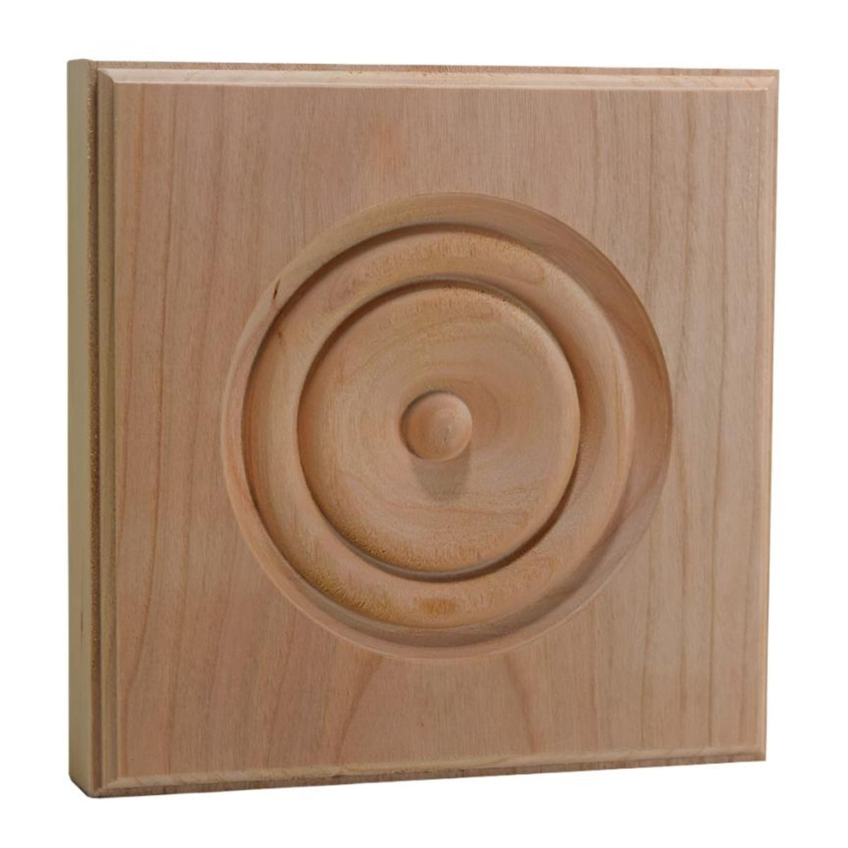 EWAP90 Rosette Casing Corner Block 1 inch x 5-1/2 inch Square Unfinished.
